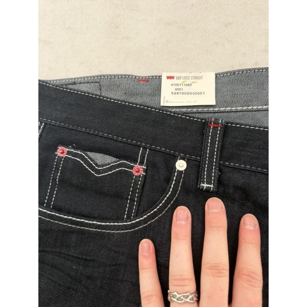 Levi's Men's 569 Loose Straight Jean Dark Blue 42x30‎ 475690003 NEW WITH TAGS